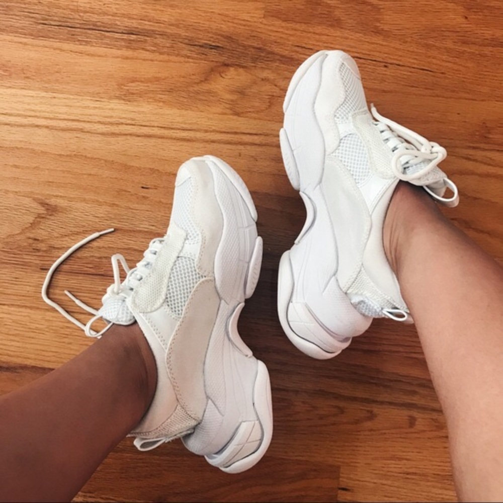 Jefferey Campbell Lo-fi White Sneaker Size 7